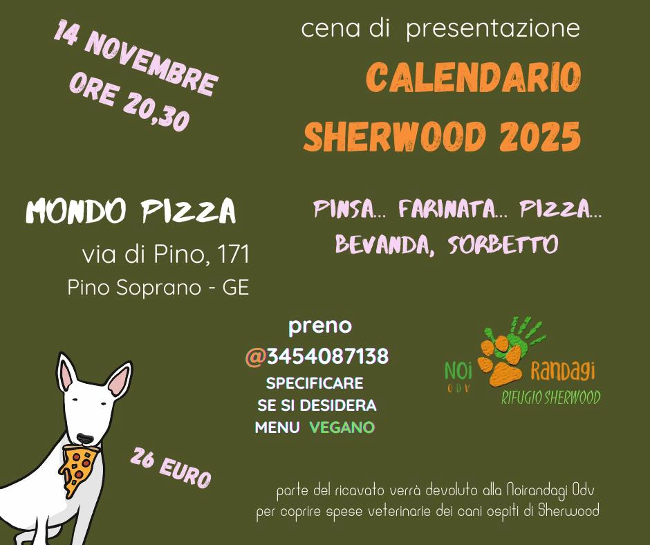 Cena calendario 2025 Locandina cena calendario 2025