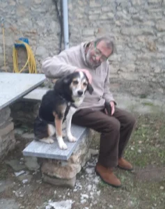 Tommy e Roberto in giardino