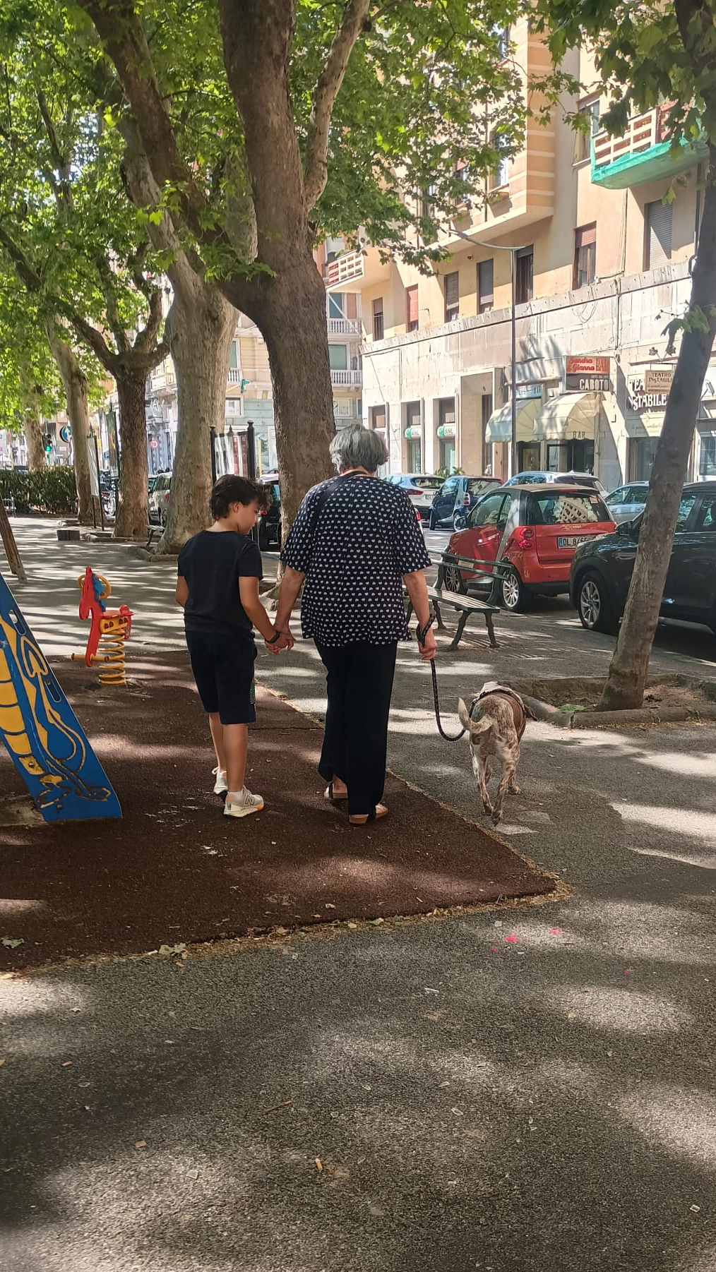 Betta in passeggiata