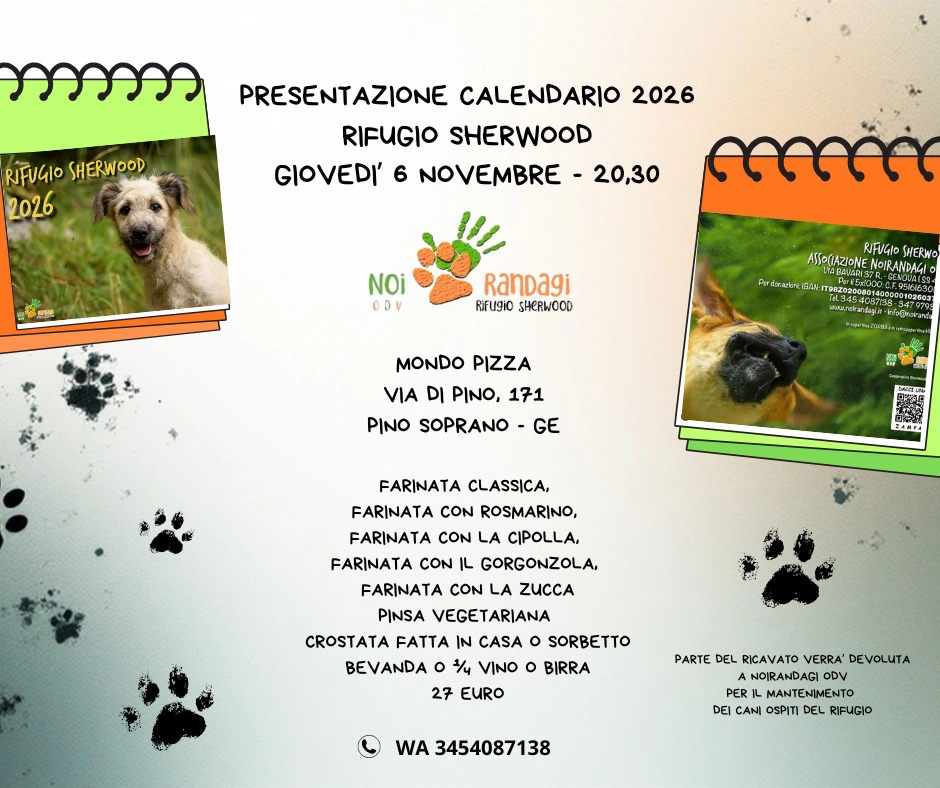 Cena calendario 2026